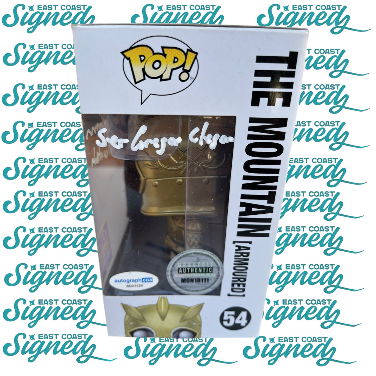 hafþór júlíus björnsson signed Game of Thrones The Mountain Funko Pop #54