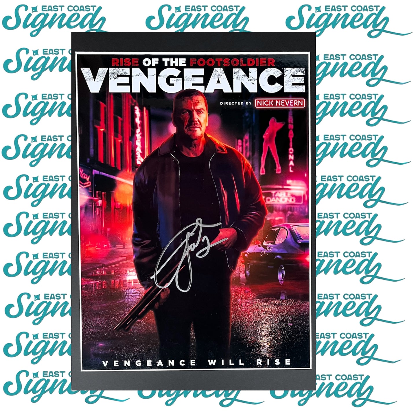 Rise of the Footsoldier Vengeance signed Craig Fairbrass poster Mounted