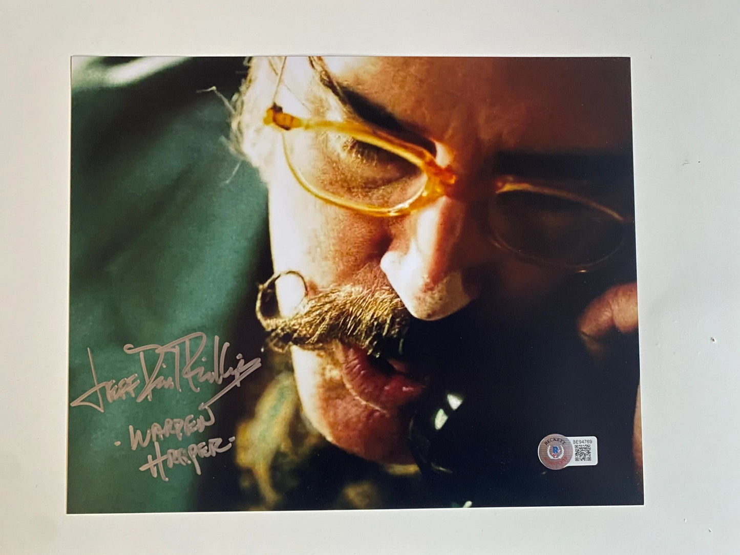 Jeff Daniel Phillips - 3 From Hell signed 10x8 Beckett authenticated