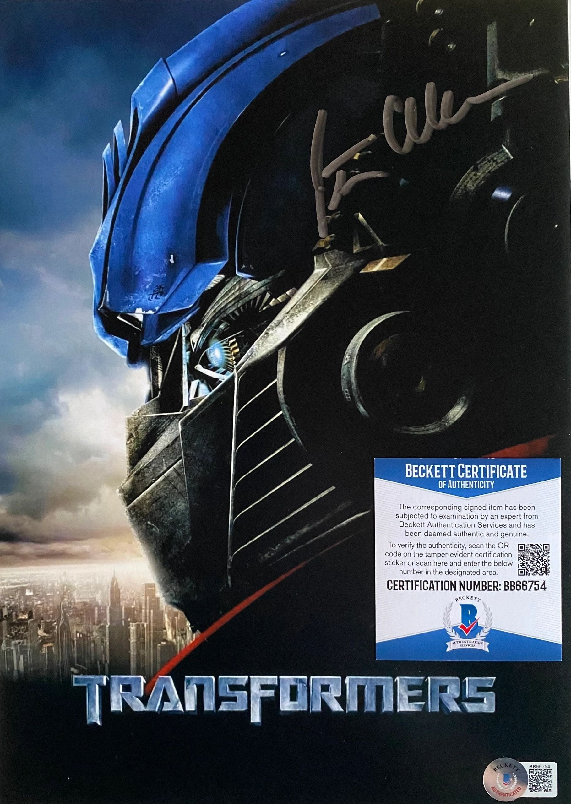 Peter Cullen Signed Transformers A4 Poster - Beckett Authenticated