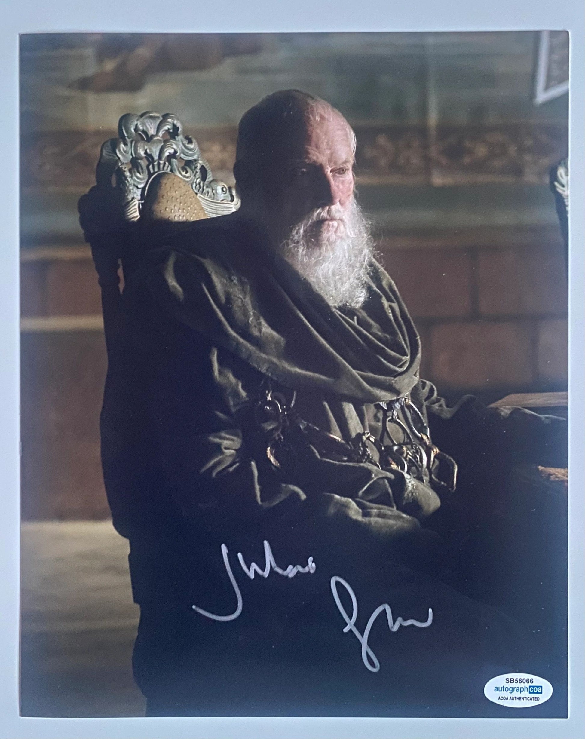 Julian Glover Game of thrones signed 8x10 - ACOA Authenticated