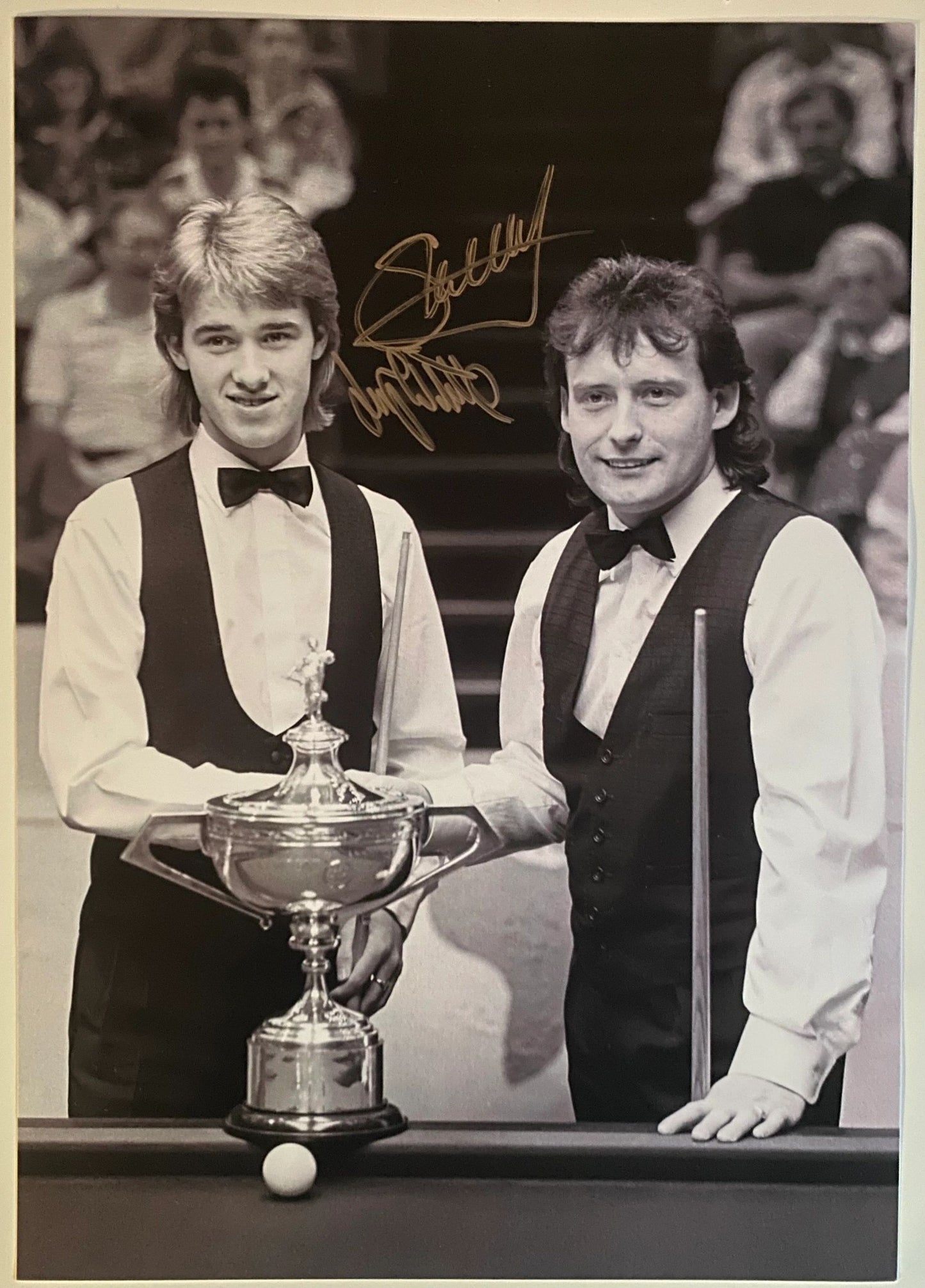 Duel Signed Stephen Hendry & Jimmy White A3 Photo