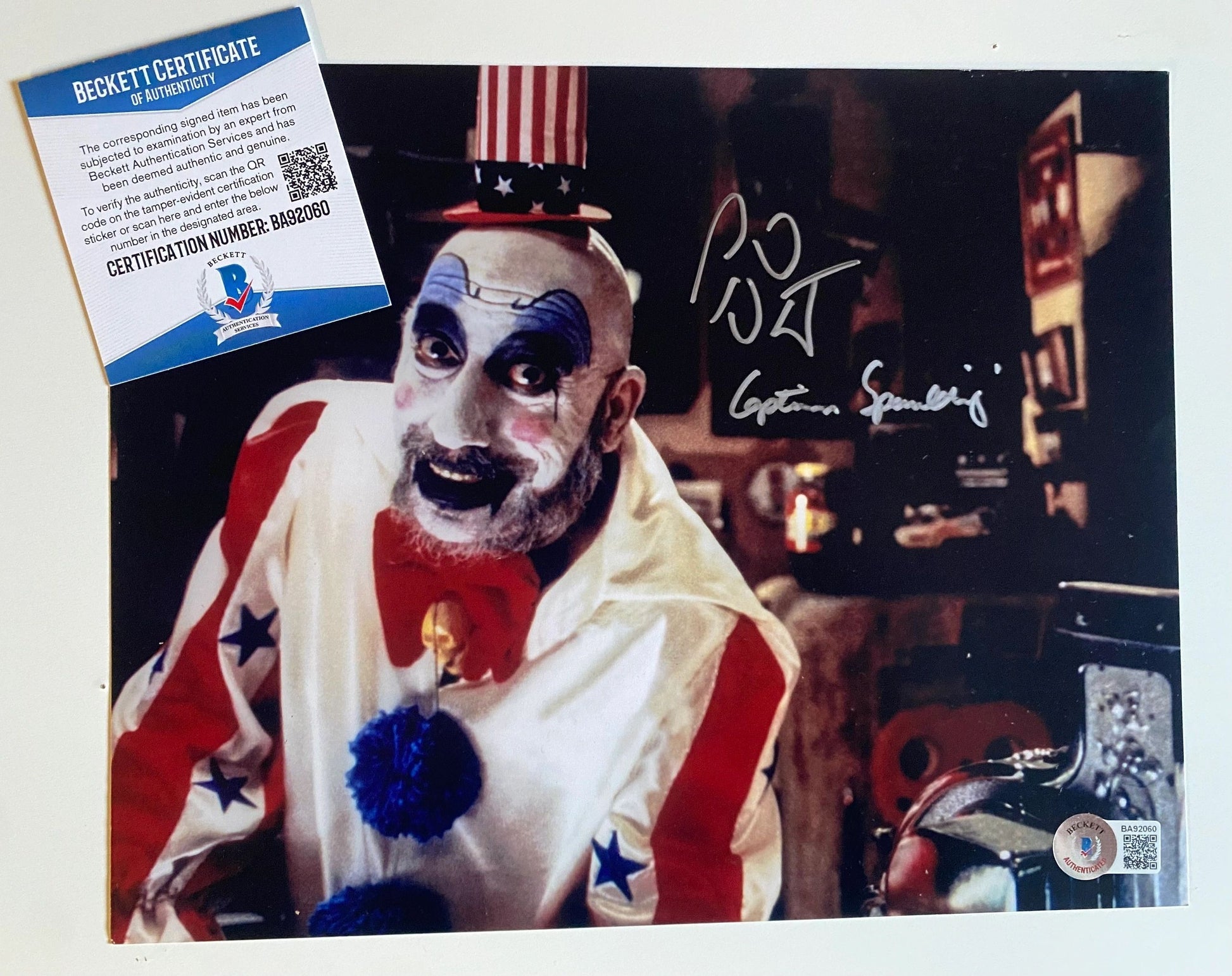 Sid Haig - Devils Rejects signed 10x8 - Beckett Authenticated