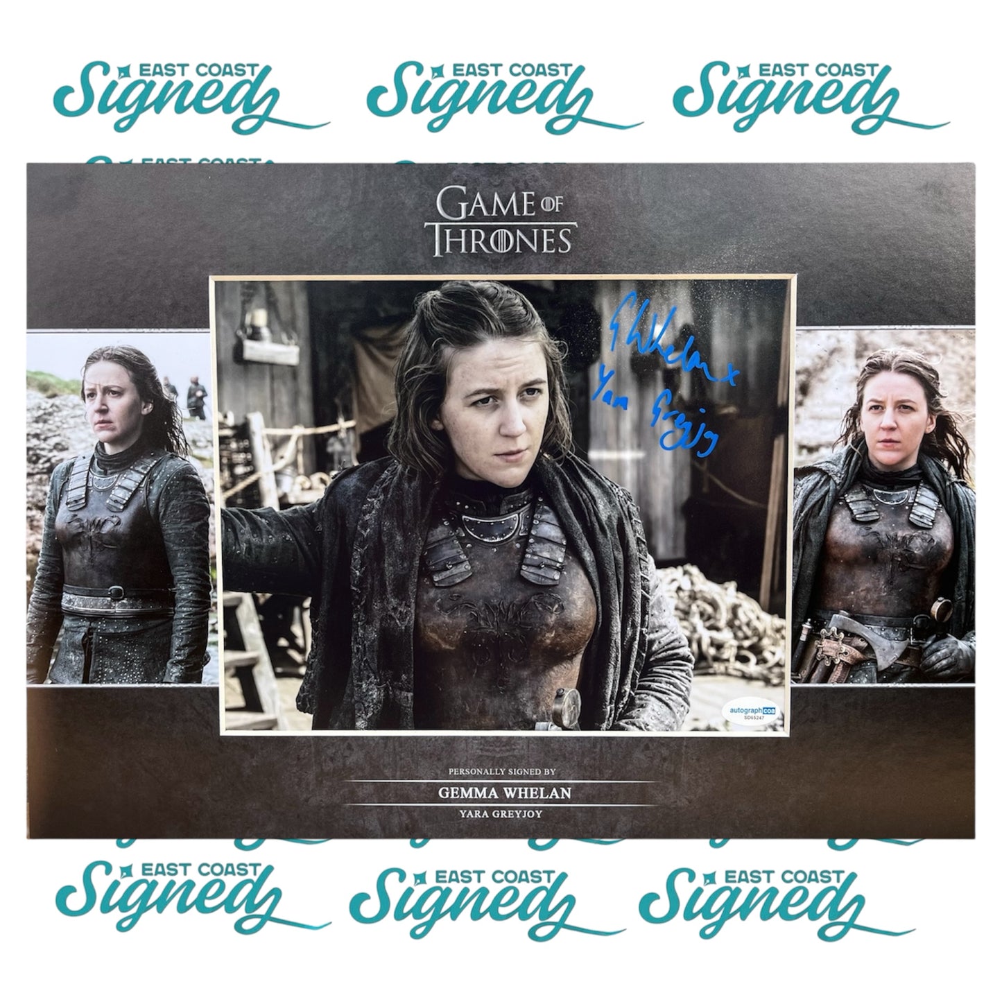 Gemma Whelan signed and Mounted 8x10 Game of thrones Photo ACOA Authentication