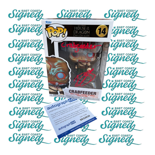 Daniel Scott -Smith signed House of the Dragon Crabfeeder Funko pop #14 (Copy)