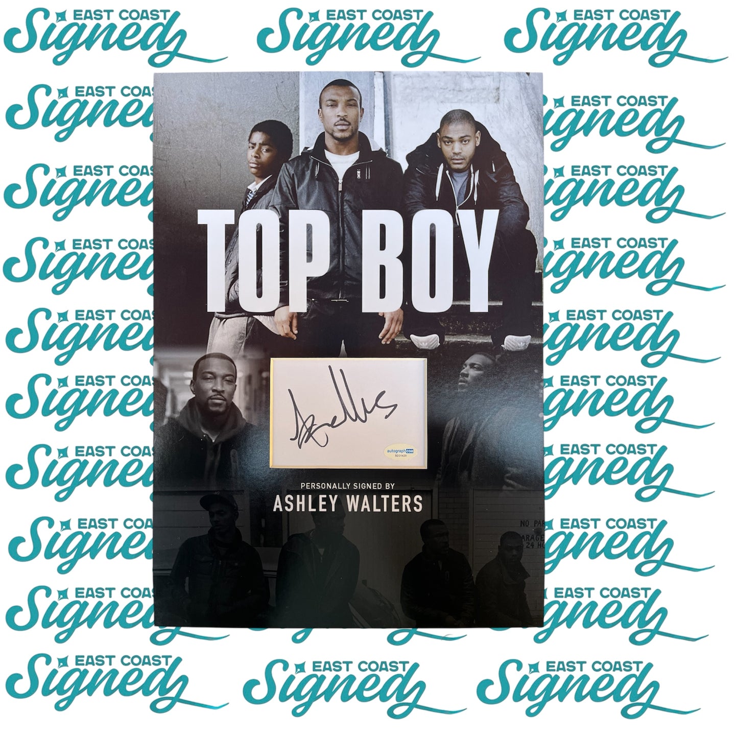 Ashley Walters signed Whit Card Top Boy bespoke mount ACOA Authentication