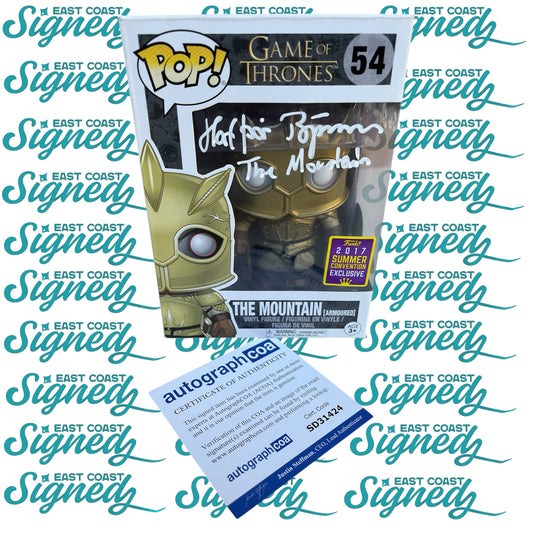 hafþór júlíus björnsson signed Game of Thrones The Mountain Funko Pop #54