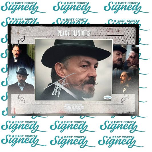Tommy Flanagan signed Peaky Blinders 8x10 photo in bespoke A3 Mount design ACOA Authentication