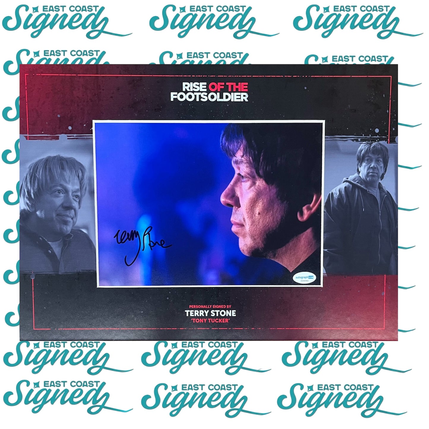 Rise of the Footsoldier signed Terry Stone photo mounted with ACOA Authentication