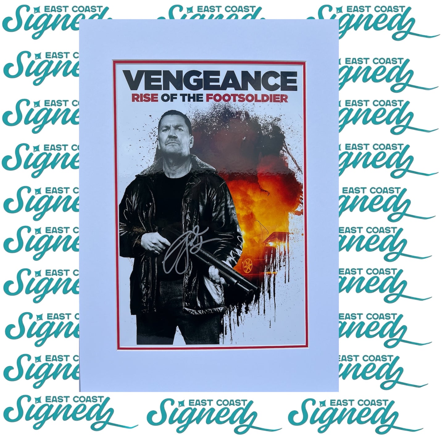 Rise of the Footsoldier Vengeance signed Craig Fairbrass poster Mounted
