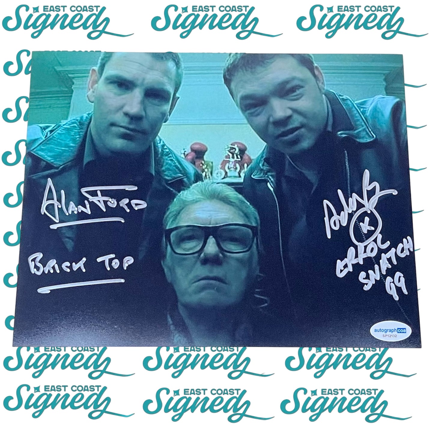 Alan Ford & Andy Beckwith Signed Snatch 10x8 photo with ACOA Authentication