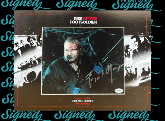 Rise of the Footsoldier signed Frank Harper 8x10 photo mounted with ACOA Authentication