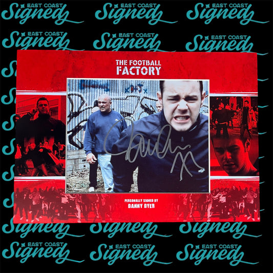 The Football Factory signed Danny Dyer 8x10 photo mounted in A3 mount design