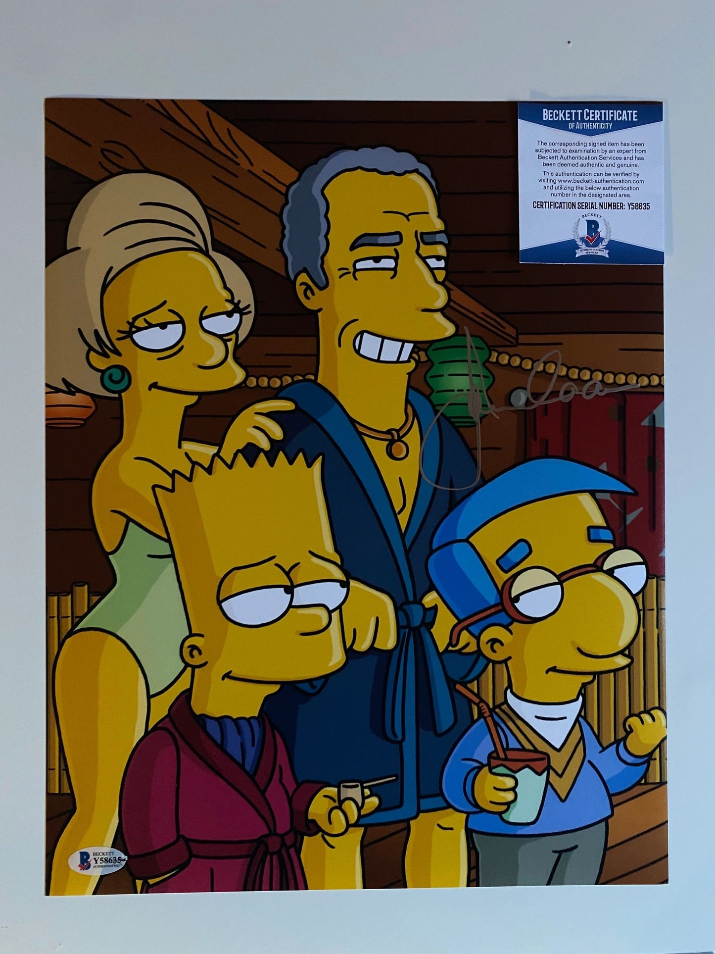 James Caan - The Simpsons signed 11x14 Beckett Authenticated