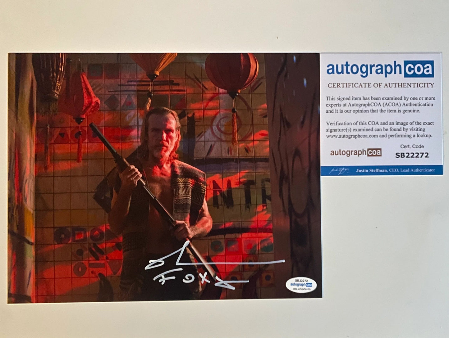 Richard Brake - 3 From Hell signed 10X8 - ACOA Authentication