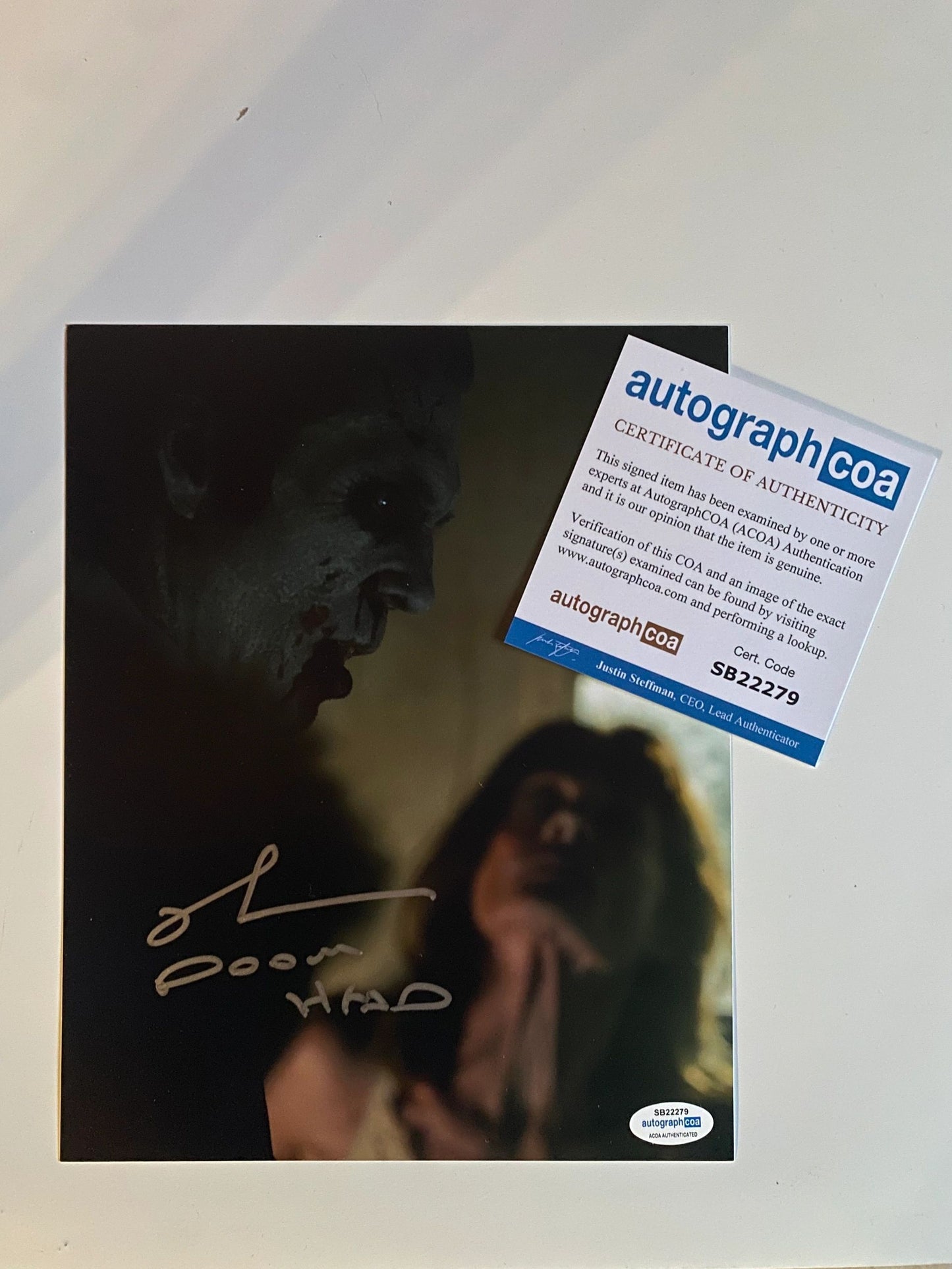 Richard Brake - 31 signed 10X8 - ACOA Authentication